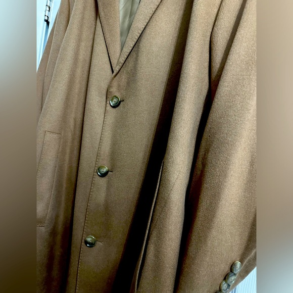 Lots Of Damage Not For Sale Boss MENS pure cashmere camel color coat - Picture 4 of 12